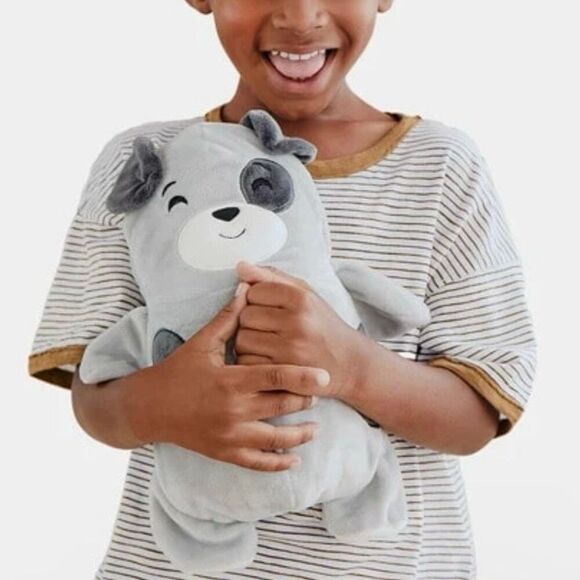 Cubcoats “Pimm the Pup” 2 for 1 Zip up Hoodie & Plushie, Gray/Charcoal Size 2T - Picture 8 of 16